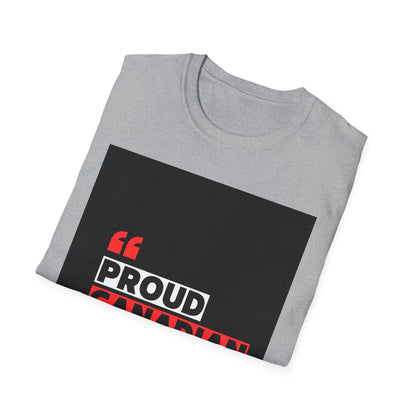 Proud Canadian Unisex Softstyle T-Shirt - Celebrate Canada's Heritage